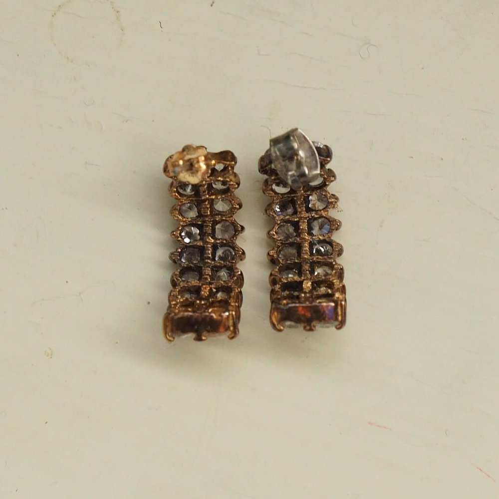 Lot of 2 Crescent Earrings - Picture 3 of 10